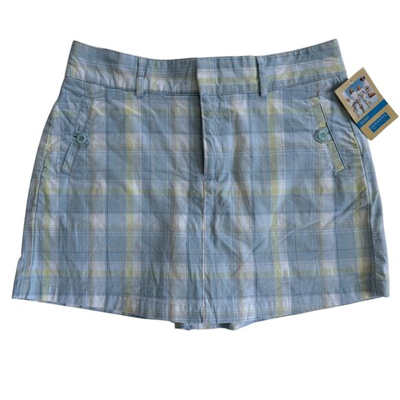 NWT Women's Dockers Plaid Mini Skort Size 14 - Picture 2 of 4